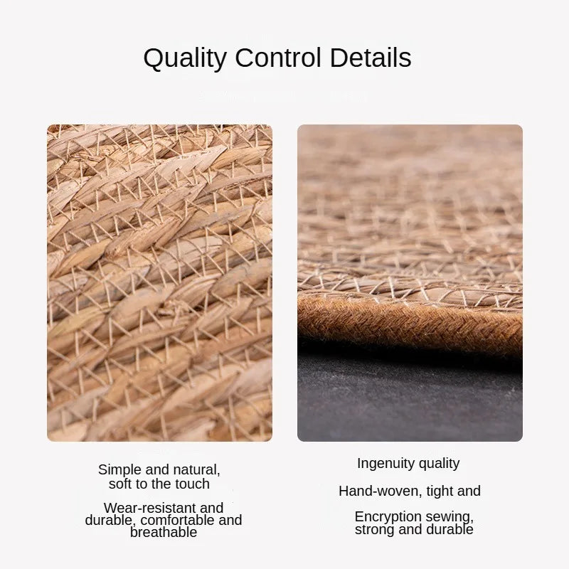 Close-up of tightly hand-woven rattan fibers showing durability and craftsmanship