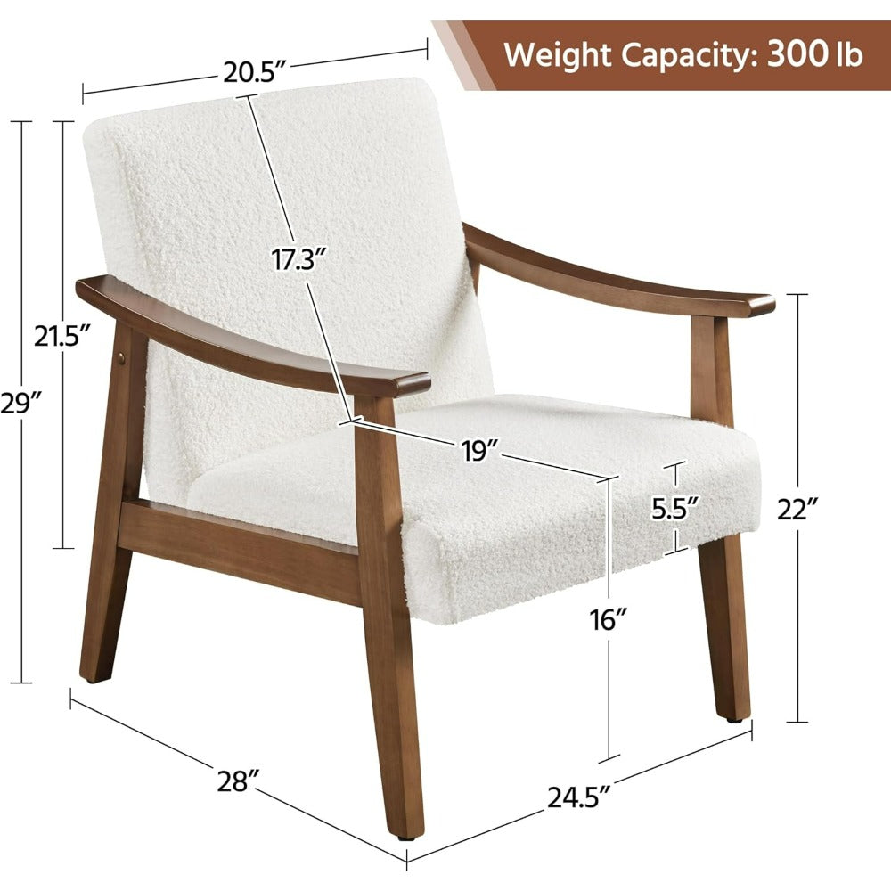 Measurement graphic showing dimensions and 300 lb weight capacity