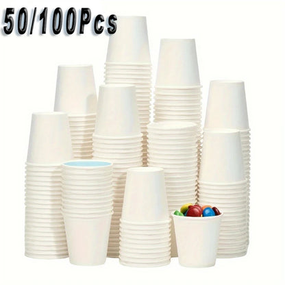 Disposable Paper Tasting Cups - 50/100PCS for Coffee & Parties