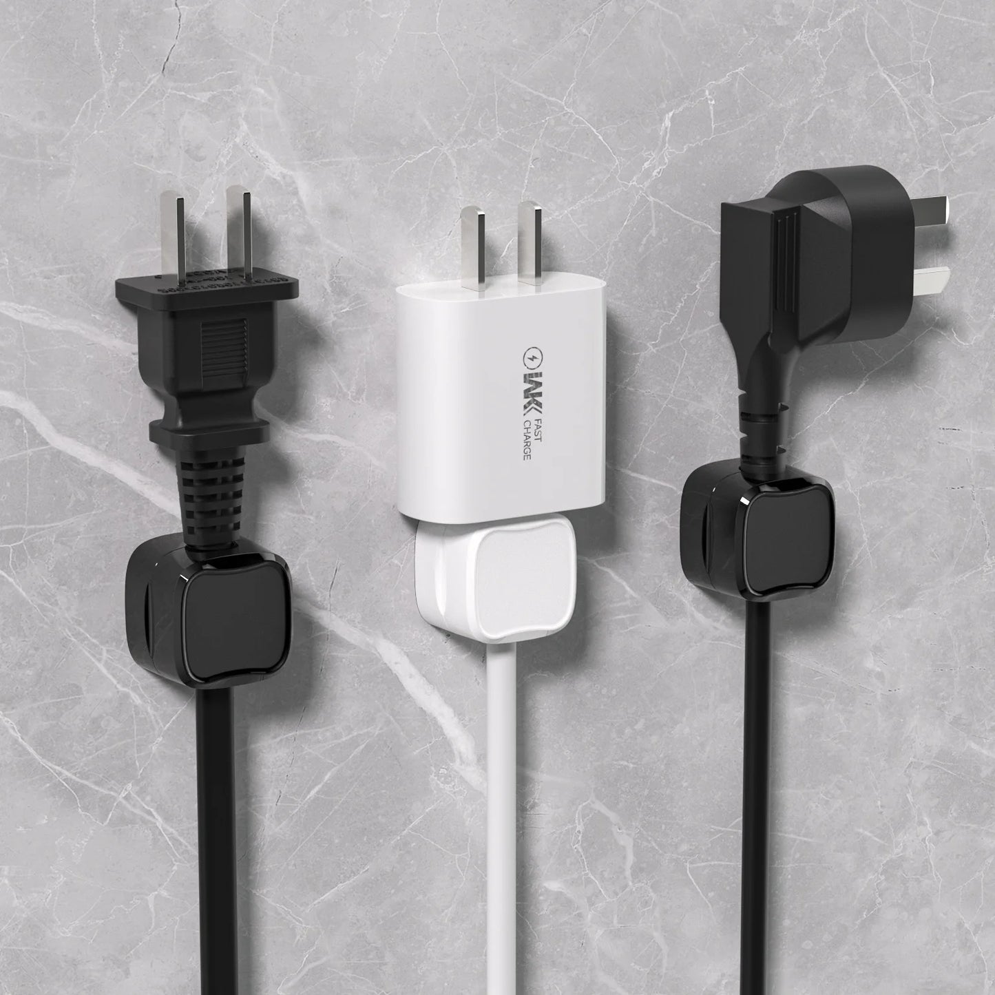 Magnetic Cable Organizer: Desktop & Wall Holder