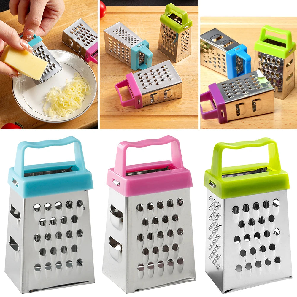 Stainless Steel 4-Sided Grater - Multipurpose Kitchen Tool
