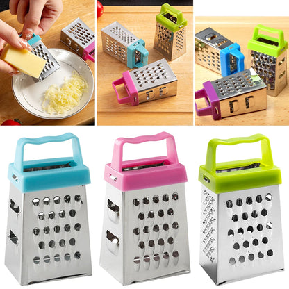 Stainless Steel 4-Sided Grater - Multipurpose Kitchen Tool