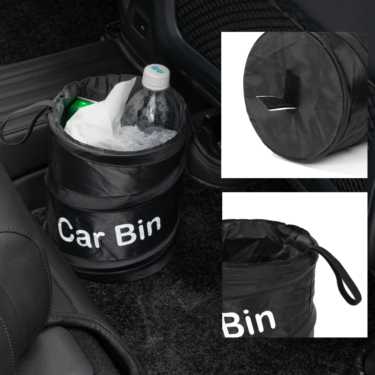 Car Trash Can Portable Foldable Waterproof Garbage Bin