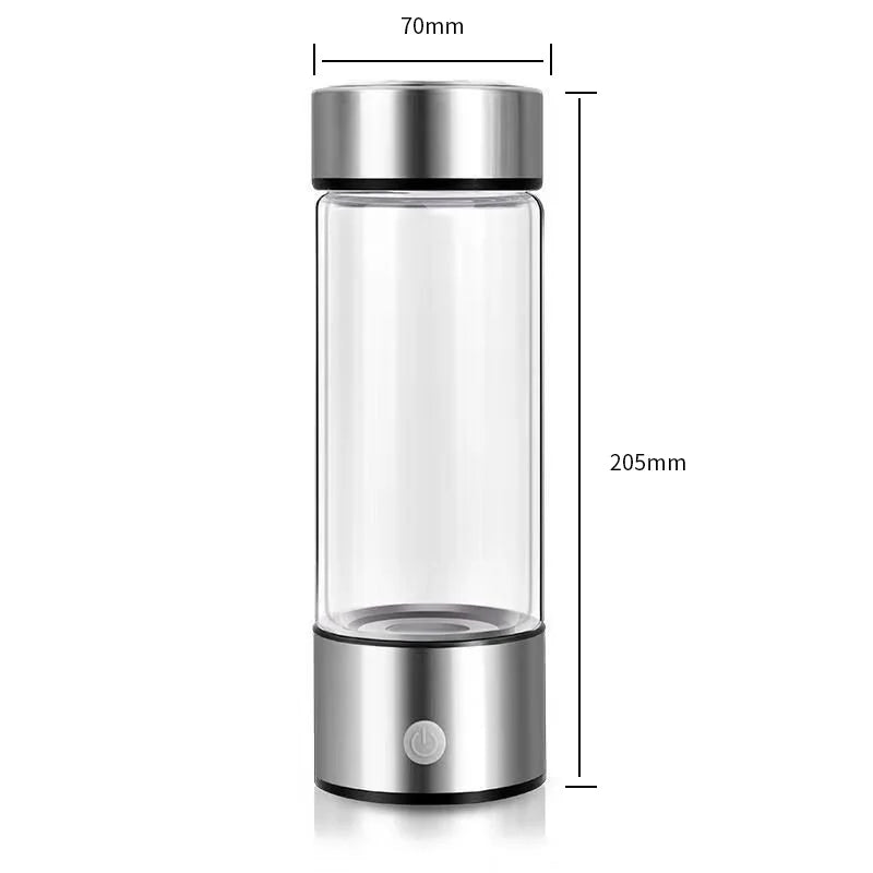 Hydrogen-Rich Water Cup - 420ml Antioxidant Generator Bottle