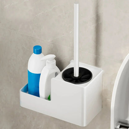 Aluminum Toilet Brush Set - Wall & Floor Cleaning Essential