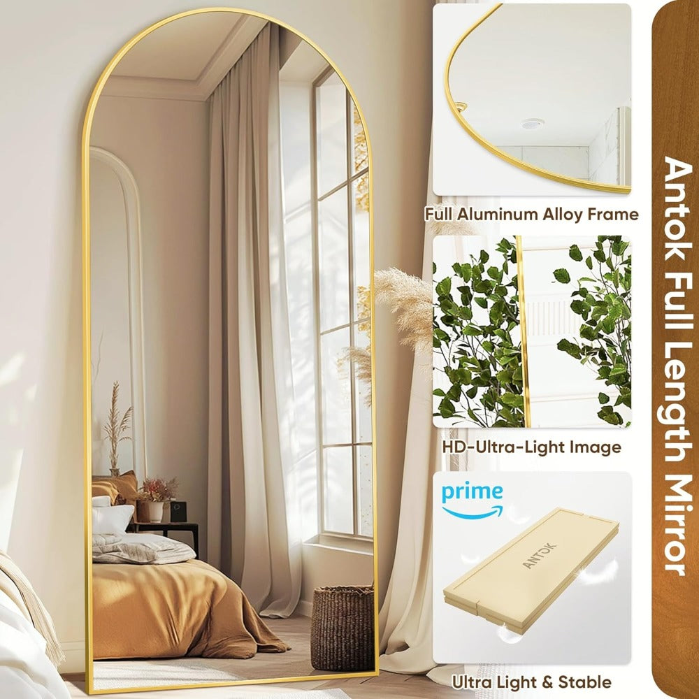 Ultra-clear HD mirror with aluminum alloy frame and light reflection