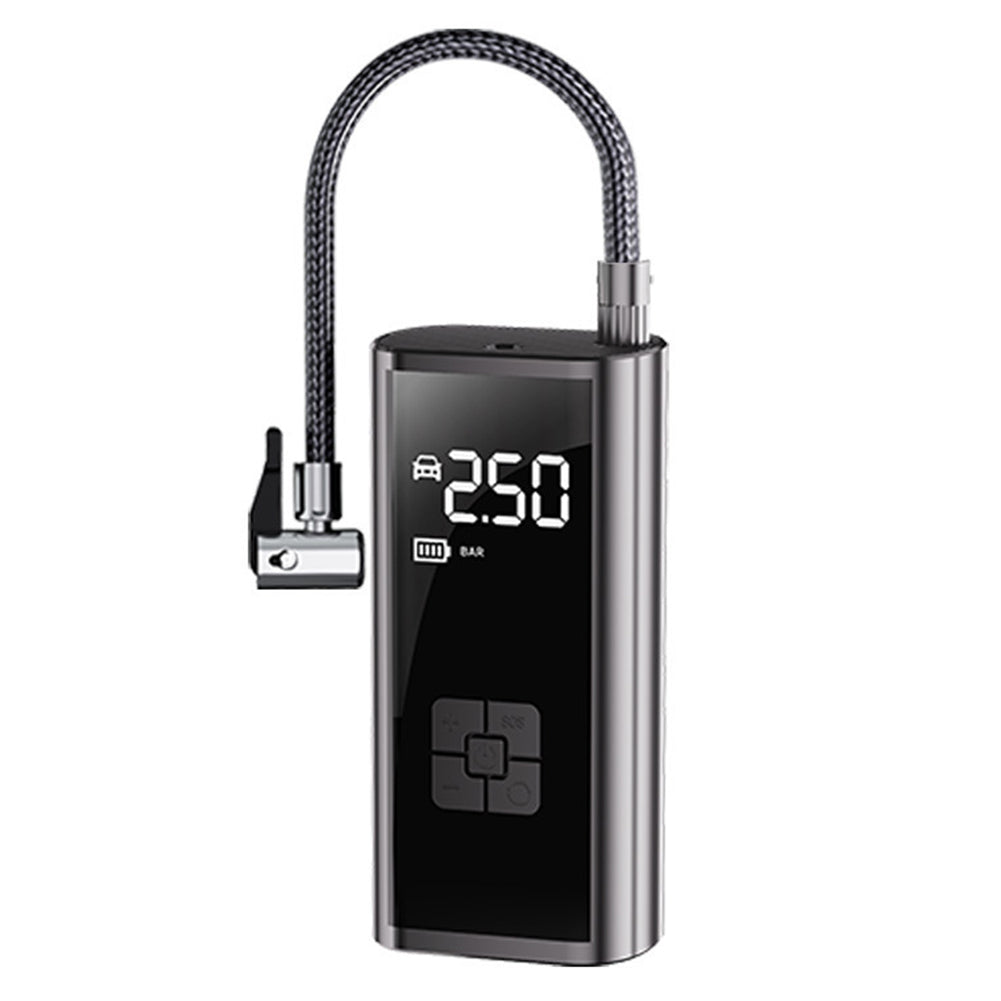 150 PSI digital tire inflator with pressure gauge and inflation hose